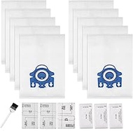 10 Packs 3D Airclean Bags Replacement for Miele GN Vacuum Bag for Miele Classic C1 Complete C1 Compl