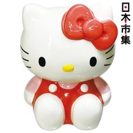 SANRIO - 日版Sanrio Hello Kitty 經典坐姿 立體造型 陶瓷錢罌 裝飾擺設 (494)【市集世界 - 日本市集】