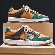 Peps Sepatu sneakers Pria Keren Bahan Suede Elastis Import Terbaru – Ties Brown