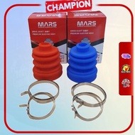 🚨MARS🚨 HEAVY DUTY SILICONE DRIVE SHAFT BOOT COVER WITH CLIP (INNER) RED &amp; BLUE FOR PERODUA KANCIL / KEMBARA