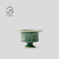 Yishi Tea Talk Celadon Incense Burner Mini Small Home Fragrance Aroma Ceramic Incense Holder for Aga