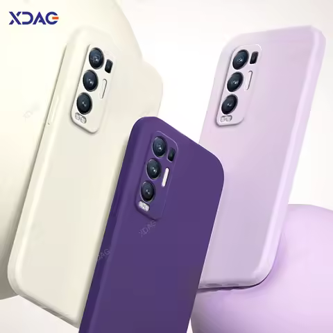 Original Candy Back Cover for OPPO Reno5 K Z Reno 5 Pro Plus Pro+ 5K 5Z 5G Luxury Square Liquid Sili