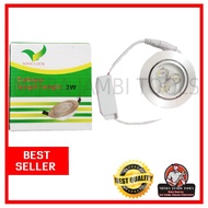 PUTIH Flat DOWNLIGHT LAMP 3 X 1 WATT WHITE