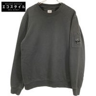 เสื้อสเวตเตอร์คอกลมผ้าขัดเงาสีดำสำหรับผู้ชาย CP Company รุ่น 13CMSS008A ไซส์ L