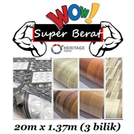 Super Berat Tikar Getah 20m x 1.37m (4.5 kaki) PVC Karpet Vinyl Carpet Flooring Roll Canopy Toto Alas Meja Khemah Kanopi