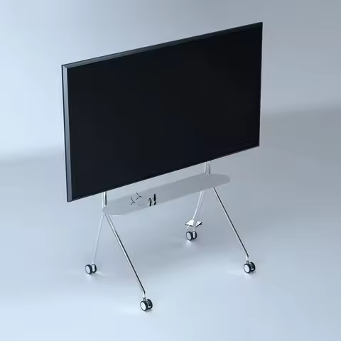Mobile Universal TV Stand Floor-standing Vertical Trolley TV Shelf All-in-one Monitor Hanger With Wh