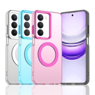 Translucent Phone Case For Realme C73 Case For RealmeC73 Magnetic Adsorption Wireless Charge Back Co