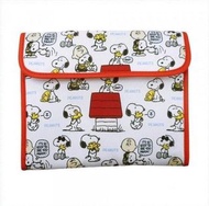 🇯🇵日本直送 Peanuts Snoopy Pouch Wallet Multifunction Travel Bag Passport Holder Document Storage Pocket 