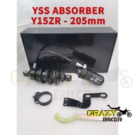 YSS ABSORBER MONOSHOCK Y15ZR / LC135 - 205MM