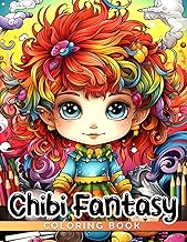 Chibi Fantasy Coloring Book: Color Your Way Through Magical Realms with Cute Chibi Characters - For 