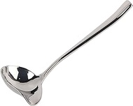 Saucier Drizzle Spoon with Spout, Stainless Steel Gravy Ladle Sauce Soup Spoon for Spooning Gravies 