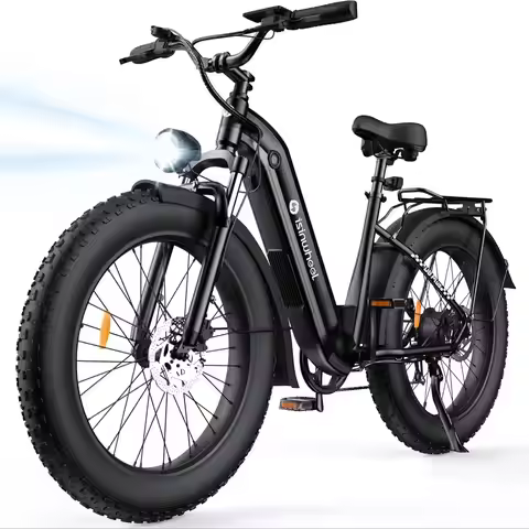 isinwheel U8 Plus Electric Bike for Adults1500W 48V 13Ah Peak Motor Hydraulic Brake Ebike 26" Step-T