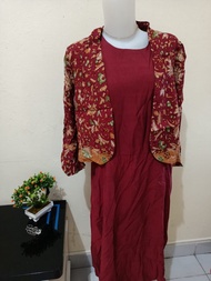 Midi Dress merk EPRISE warna Merah Preloved
