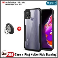 Soft Case Infinix Hot 10S / NFC Soft Hard Casing Ring PremiunCover
