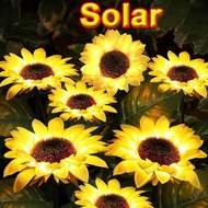 Solar Waterproof Solar Sunflower Lights Outdoor for Courtyard garden solar light/灯/太阳能灯