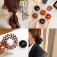 【QiaoZhi】Korean fashion girls simple and convenient hair ring plate swears headwear