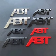 3D Metal ABT Logo Letters Car Emblem Badge For Audi A5 A7 A1 SQ5 TT RS6 RS3 Q7 Q5 Q8 A3 VW Golf 7 AB