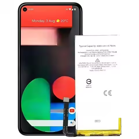 New GTB1F 4080mAh Pixel 5 Replacement Battery For HTC Google Pixel 5 Pixel5 GD1YQ GTT9Q SmartPhone B