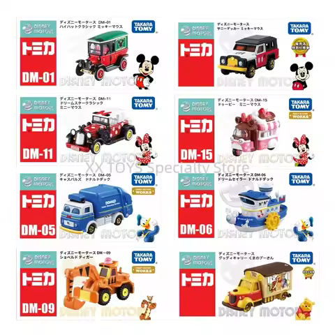 Takara Tomy Tomica Disney Motors Works Classic Mickey Mouse Minnie Mouse Donald Duck Rapunzel Mini M