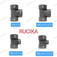 RUCIKA 3" D TEE 3 X 2.1/2 " D / TEE 3 X 2" D / 3 X 1.1/2" D