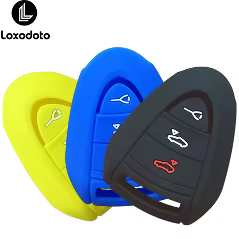 For Porsche Boxster Cayman 911 997 987 Carrera 911 Targa Silicone 3 Button Remote Car Key Case Fob C