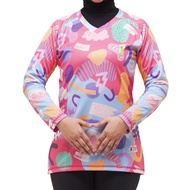 Jerhon Goes Cycling Jersey Slim-fit LongWanita - Luna