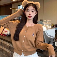 Polo Cardigan Long Sleeve Shirt