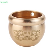 Mypink Feng Shui Lucky Fortune Wealth Brass Cornucopia Baifu Rice Cylinder Desktop Ashtray Study Small Ornament Gift Home Decoration SG