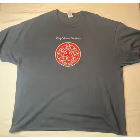 King Crimson 2013 Discipline T Shirt Size 3XL Black Fripp Belew Levin Bruford