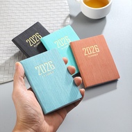 2026Year A7English planner portable thin weekly calendar mini pocket daily planner notebook