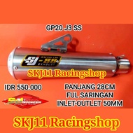 DISKON 3%!! Silincer Slincer Knalpot Racing SJ88 GP20 Panjang 28cm