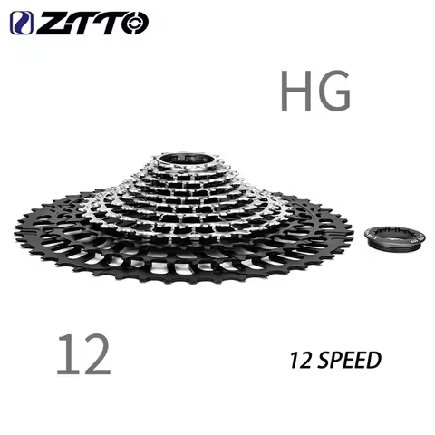 ZTTO SLR3 12s MTB CNC Cassette Super Light Weight 11-46T 11-50T 11-51T HG 12 Speed Universal Spokets