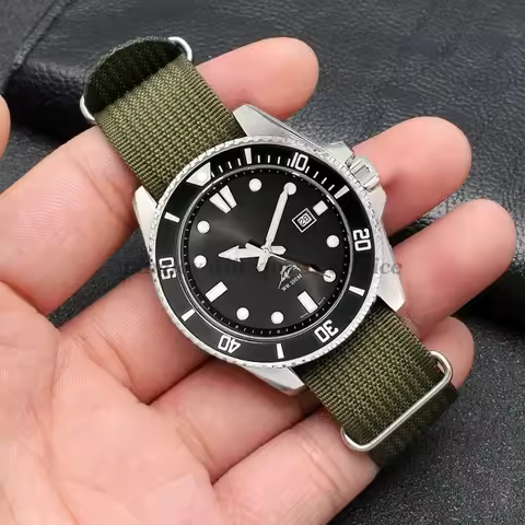 Nylon Ribbed Watch Band 18mm 20mm 22mm for Casio MTP-1374/1375/VDO1/MDV106/107 Wrist Strap Military 