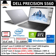 Dell Precision Gaming Laptop 7760/3541/5411/7550 17.3"Fhd Core i7-9th/10th/11th Gen Upto 64GB Win11