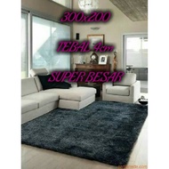 JUMBO CARPET rasfur fur foam size 300 x 200, 4cm thick carpet ruang tamu karpet tebal