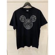 Kaos Marcelo Burlon X Disney T-shirt Black Mickey Head Snake Original