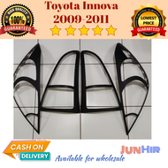 Toyota Innova 2009 2010 2011 Headlight Taillight Cover Matte Black