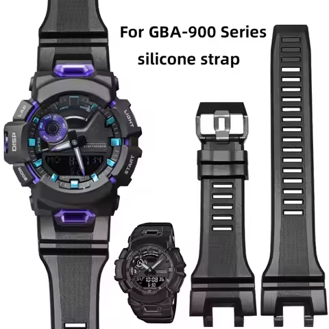 GBA-900 Replacement Resin Watch Band For Casio G-Shock GBA-900-1A/7A/CB men's Sports Waterproof Sili