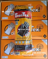 ถุงมือยางสีดำอย่างหนาและยาว 16นิ้ว TREETEX NO.162 (3SWANS NO.162 ชื่อเดิม) (ขายแพ็ค 1คู่)