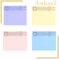 [Amleso2] Silicone Craft Mat for Kids Silicone Sheet Resin Storage Lightweight Soft Silicone Art Mat for DIY Epoxy Making Tool