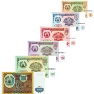 Foreign Currency Collection Asia Tajikistan 6 Sheets/Piece 1 Set 1.5.10.20.50-100 Rubles Banknotes G