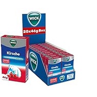 Katjes Fassin GmbH and Co. KG, 46446 Emmerich 20x Wick Cherry &amp; Eucalyptus Sugar Free Cough Drops Box á 46G