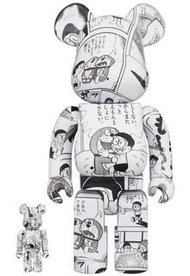 實體店預訂 &lt;日版&gt; 日本現貨直送 Medicom Toy Bearbrick BE@RBRICK DORAEMON COMIC VER. 100% &amp; 400% / 1000% 叮噹 漫畫版 2022年3月 ( 請先訊息確認預訂)