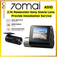 70mai A510 Car Recorder Front n Rear Dashcam 70 Mai Dash Cam Built in GPS Sony Starvis Lens