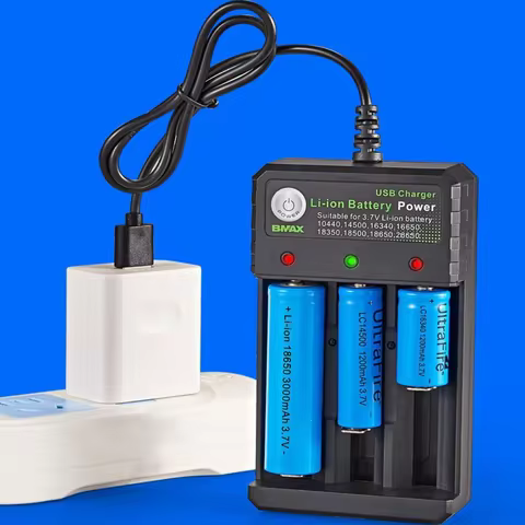 18650 Battery Charger Black 1 2 4 Slots AC 110V 220V Dual For 18650 Charging 4.2V Rechargeable Lithi