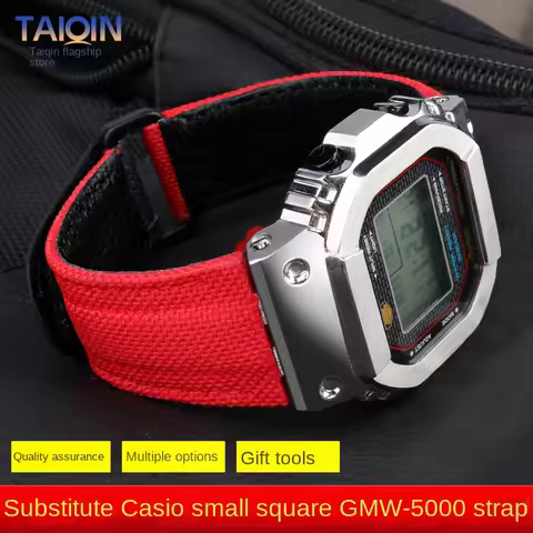 GMW B5000 Nylon watch strap For Casio G-SHOCK 3459 GMW-B5000 High quality Nylon Fabric watchband men