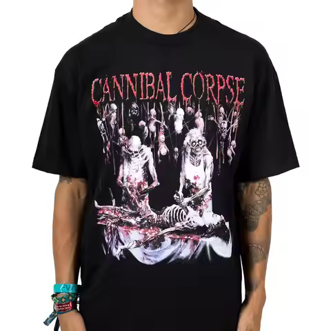 Pop Cannibal Corpse Graphic Cotton T-shirt Unisex Summer Short Sleeve Fashion Brand Tee Luxury Casua