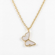 Adjustable Necklace - 14K Gold-Coated Butterfly Necklace