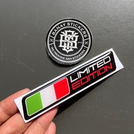 ITALY LIMITED EDITION Embossed Emblem Sticker