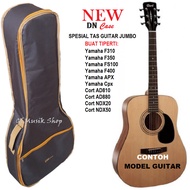 TAS GUITAR AKUSTIK JUMBO DN CASE WARNA COKLAT COFFEE FREE CAPO & PICK - TWOSTORE9